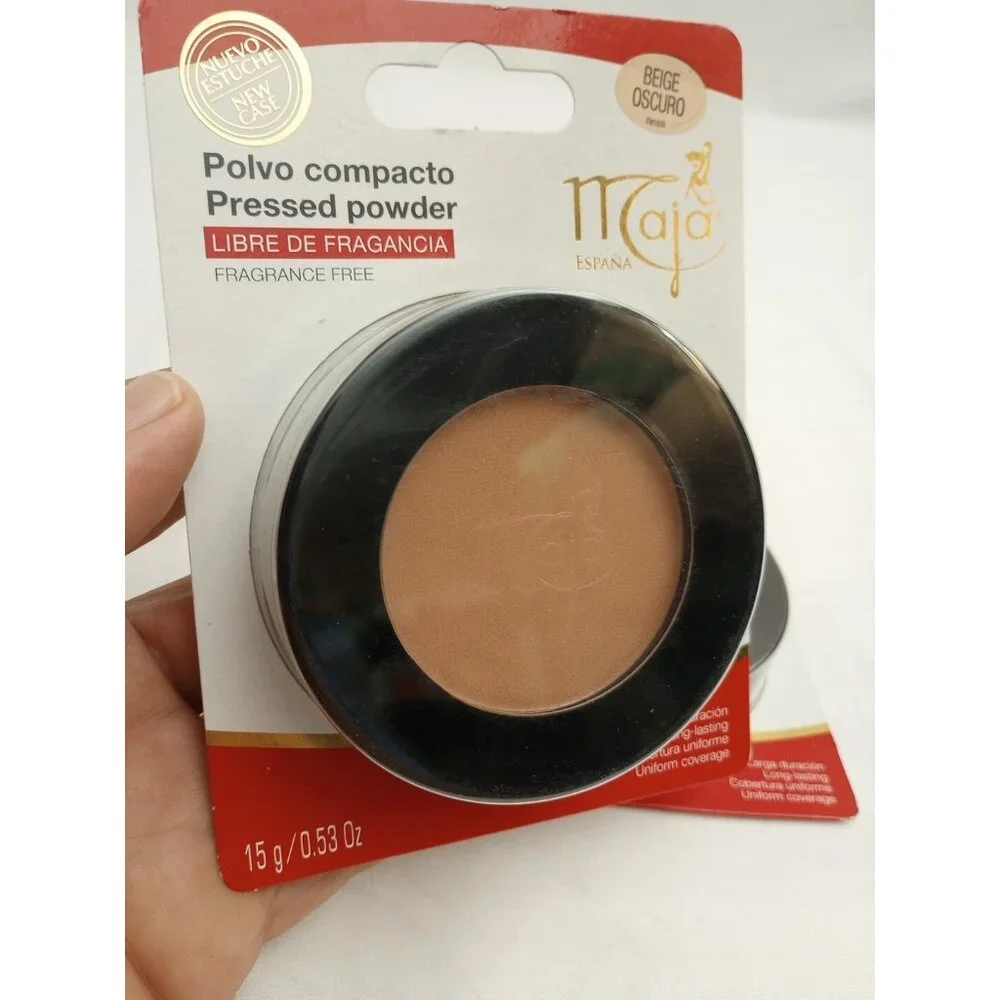 Maja Beige Oscuro Pressed Powder Mirror and Tassel Compartment  set of 2 Spain